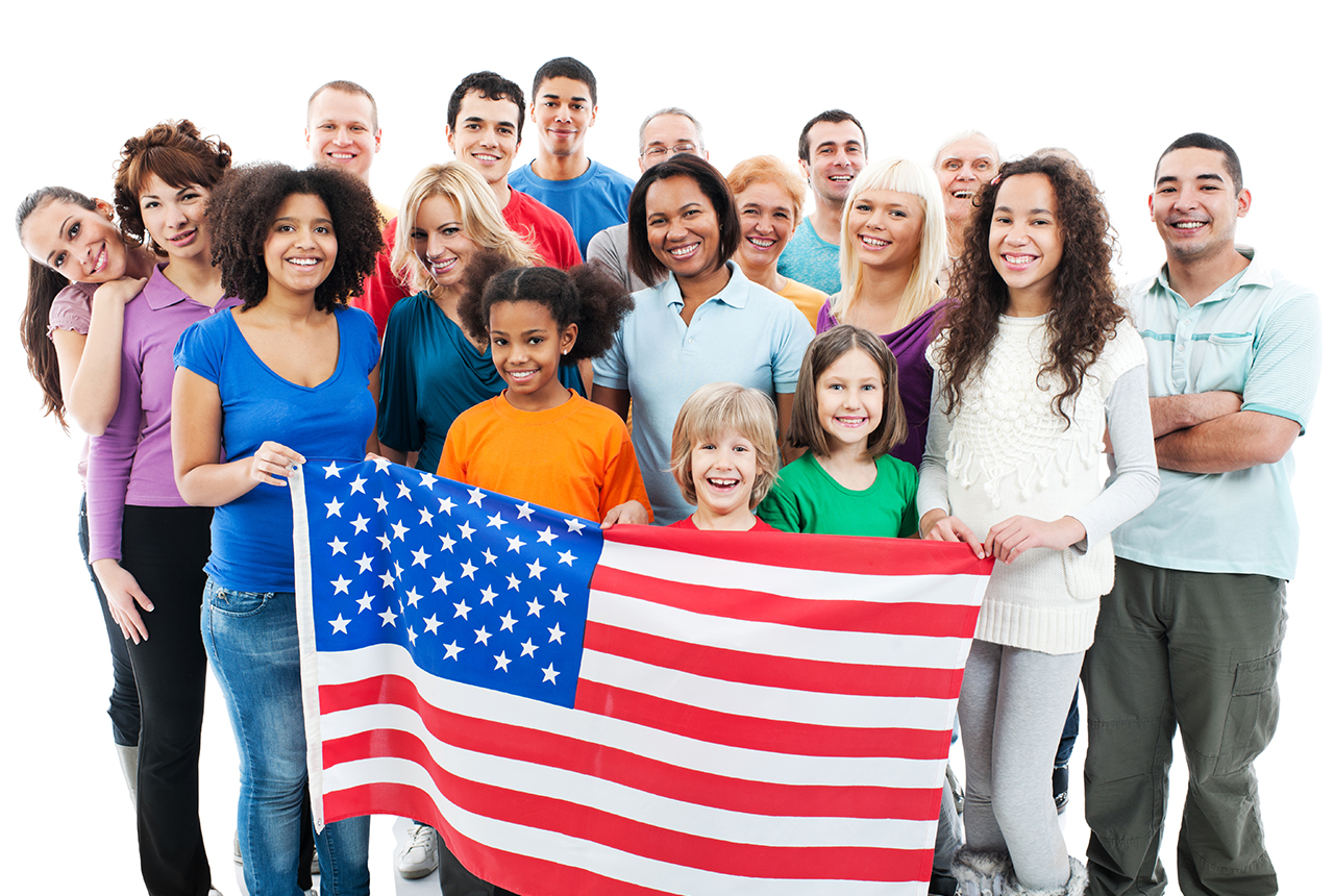 diverse-people-with-american-flag